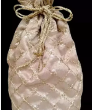 Golden Bridal Potli Bag