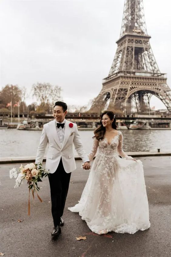 White Wedding Gown for Bride