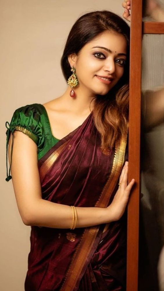 Maggam Pattu Saree Blouse Designs
