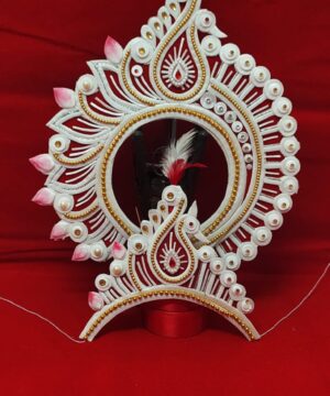 Red Bridal Mukut Design