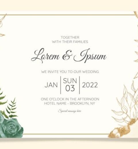 10 Wedding Invitation Card Samples To Take Inspiration From