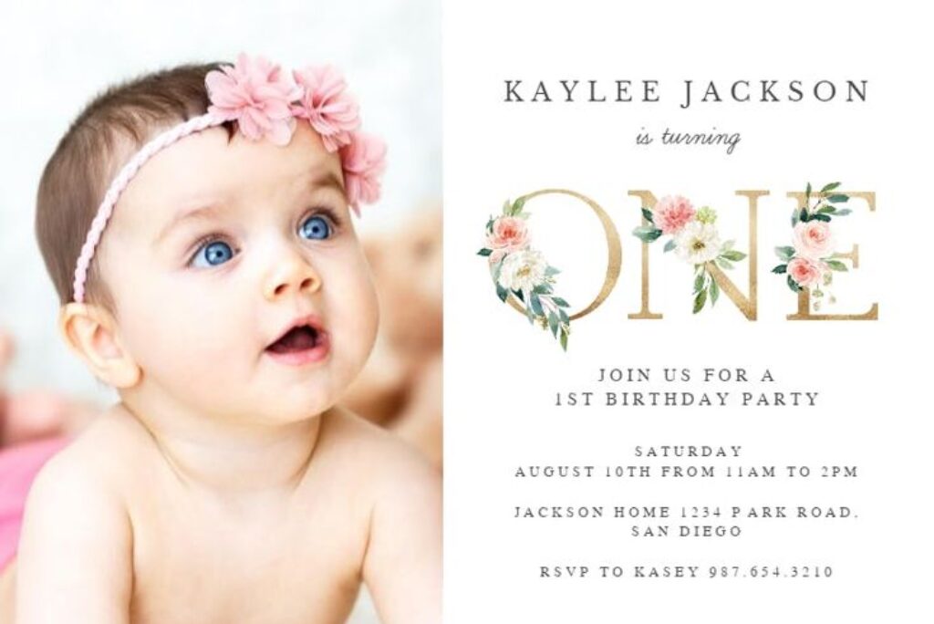 7 Unique Theme Ideas for Your Child’s First Birthday Invitation Card