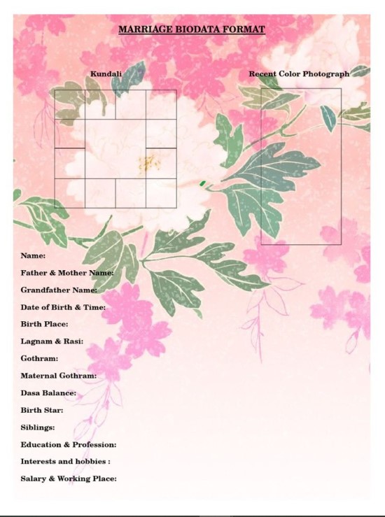 How to Make Marriage Biodata: The Modern Guide